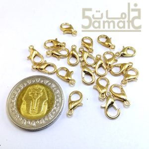 20 قفل معدن صغير مقاس 12 ذهبي