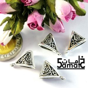 4 حامل دلاية مثلث فضي