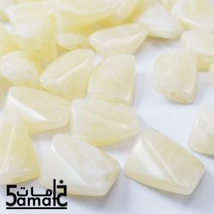 خرز أكريلك عاجي رخامي – 20 جرام