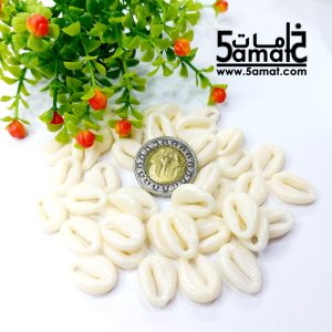 25 جرام صدف -ودع بحر بلاستيك أوف وايت