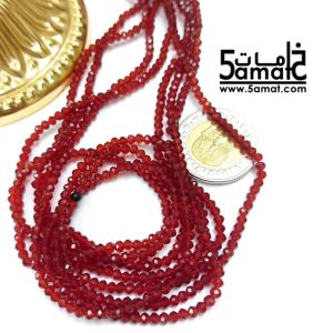 فرع كريستال رفيع مقاس 3 – أحمر شفاف
