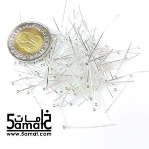 15جم مسامير معدن مقطره 3سم فضي فاتح – 0.6*30