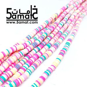 خرز ربر جاميكا ميكس – قطر 6مم