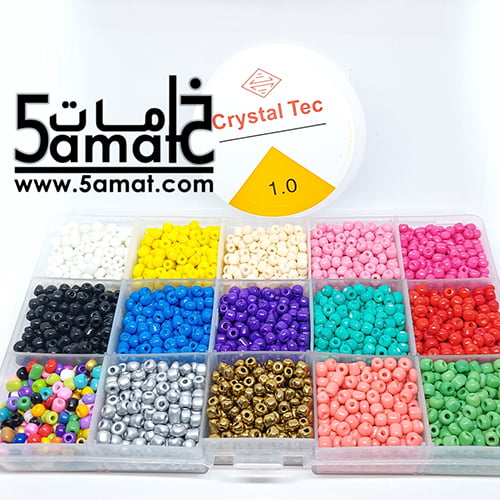 طقم ♥ تفسيره ♥مستطيل 15 قسم - فواصل متحركه- مقاس 10*17 سم+15 لون تفسيره 4مم +بكره أستيك هديه - الصورة 4