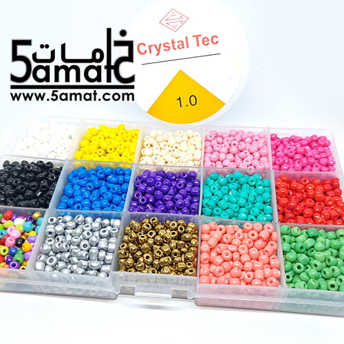 طقم ♥ تفسيره ♥مستطيل 15 قسم - فواصل متحركه- مقاس 10*17 سم+15 لون تفسيره 4مم +بكره أستيك هديه - الصورة 3