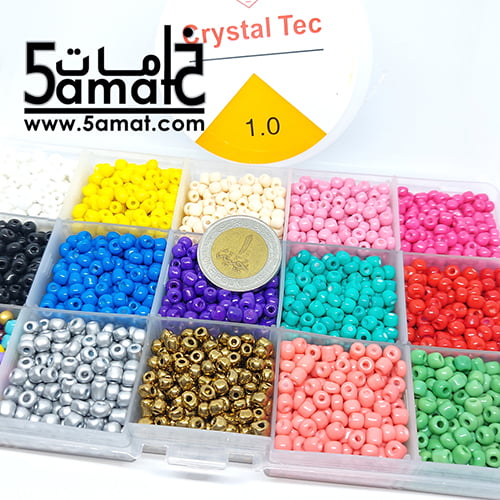 طقم ♥ تفسيره ♥مستطيل 15 قسم - فواصل متحركه- مقاس 10*17 سم+15 لون تفسيره 4مم +بكره أستيك هديه - الصورة 2
