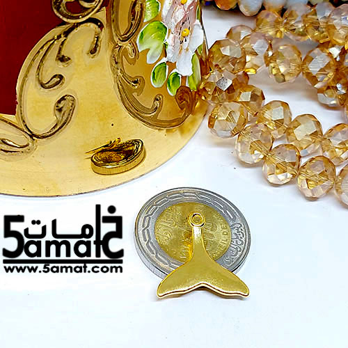 دلايه مطليه دهب - قطعه واحده - ذيل سمكه - الصورة 2