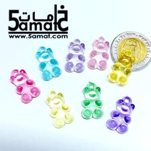 8 دلايه جمي بير أكريلك شفاف نقي – ألوان عشوائي