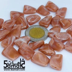 خرز أكريلك كاكاوي رخامي- 18 جرام