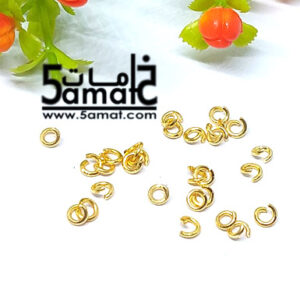 زرد 4 مم مفتوح ذهب صيني- ذهبي  – جرام واحد- الكميه موضحه بالصوره