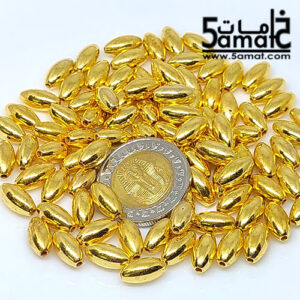 خرز بلاستيك  عنبه – لامع فاخر – 20 جرام – ذهبي