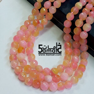 فرع عقيق فاسيت faceted مقاس 8- من 45 ل 47 حبه