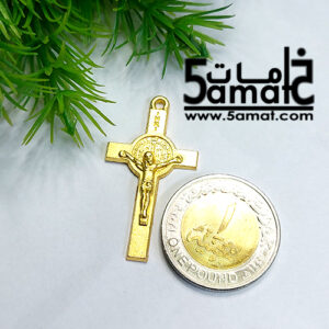 دلايه صليب معدن عادي – ذهبي