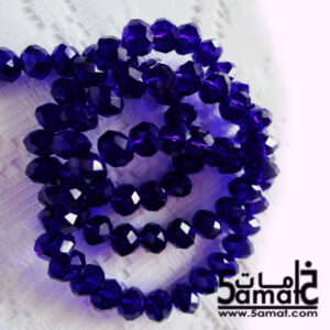 فرع كريستال مقاس 8 – أزرق غامق شفاف