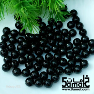 خرز بلاستيك مدور  أسود مقاس 8- 25 جرام