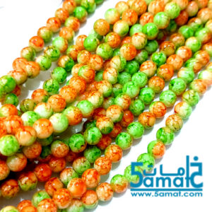 خرز مرمر دبل زجاج مقاس 6 – في حدود 140 حبه