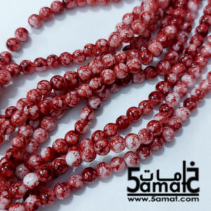 خرز مرمر دبل زجاج مقاس 6 – في حدود 140 حبه