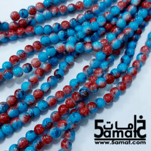 خرز مرمر دبل زجاج مقاس 6 – في حدود 140 حبه