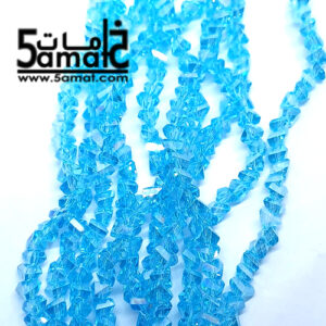 فرع كريستال كسر وحدات مثلث مقاس 6 Triangle crystal beads -لبني جنجاه – الفرع 35سم بالتقريب