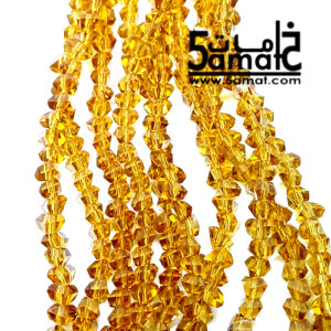 فرع كريستال وحدات مثلث مقاس 6 Triangle crystal beads – جملى غامق – الفرع 32 سم بالتقريب