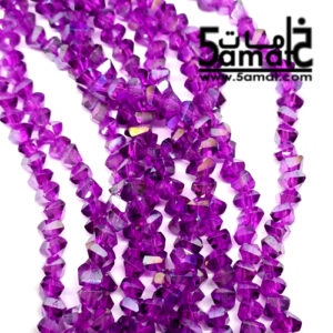 فرع كريستال كسر وحدات مثلث مقاس 6 Triangle crystal beads -موف جنجاه – الفرع 36سم بالتقريب