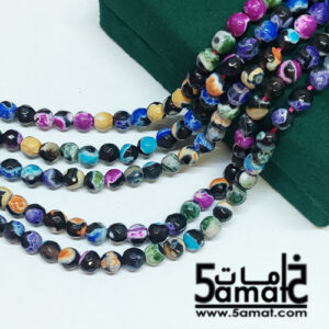 فرع عقيق فاسيت faceted مقاس 6- في حدود 60 حبه