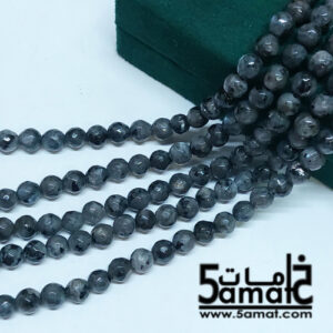 فرع عقيق فاسيت faceted مقاس 6- في حدود 60 حبه