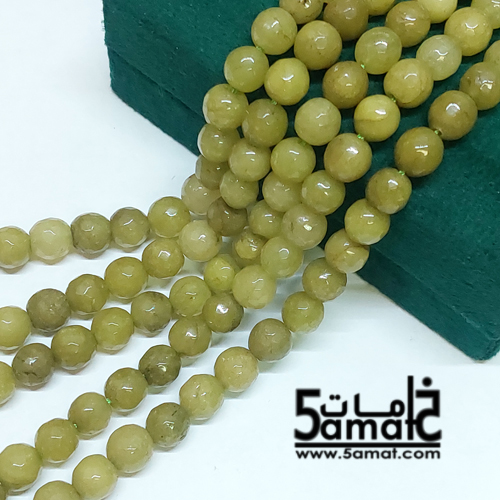 فرع عقيق فاسيت faceted مقاس 8- من 45 ل 47 حبه