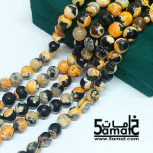فرع عقيق فاسيت faceted مقاس 8- من 45 ل 47 حبه