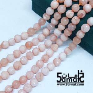 فرع عقيق فاسيت faceted مقاس 8- من 45 ل 47 حبه