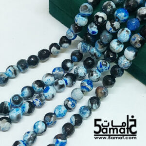 فرع عقيق فاسيت faceted مقاس 8- من 45 ل 47 حبه