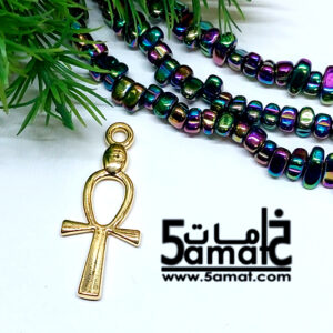 دلايه مفتاح الحياه – مطليه ذهب – قطعه واحده