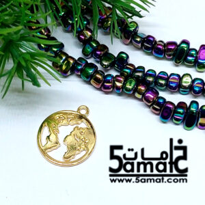 دلايه كره أرضيه  – مطليه ذهب – قطعه واحده
