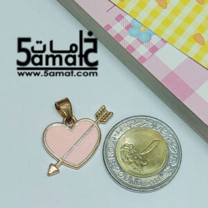دلايه ملونه  -ظهر ذهبي  – بينك –  قطعه واحده