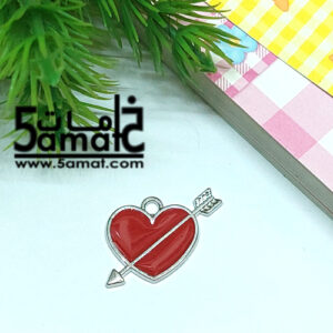 دلايه ملونه  -ظهر فضي  – أحمر –  قطعه واحده