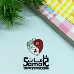 دلايه ملونه  -ظهر فضي   –  قطعه واحده