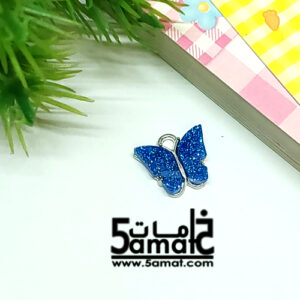 دلايه ملونه  -جليتر ظهر فضي   –  قطعه واحده