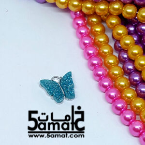 دلايه ملونه  -جليتر ظهر فضي   –  قطعه واحده