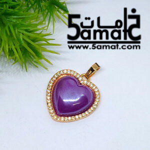 دلايه ذهب صيني – فص موف صدفي بالفصوص الدقيقه