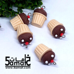 دلايه ملونه كب كيك- قطعه واحده