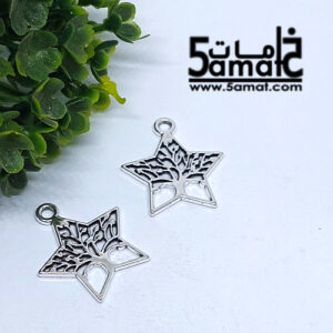 2 دلايه نجمه داخلها شجره فضي