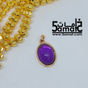 دلايه ذهب صيني بفص موف
