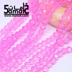 فرع كريستال مقاس 8 -بينك شفاف
