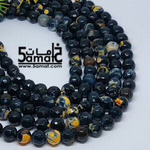 فرع عقيق  فاسيت faceted مقاس 10-  من 36 ل 38 حبه