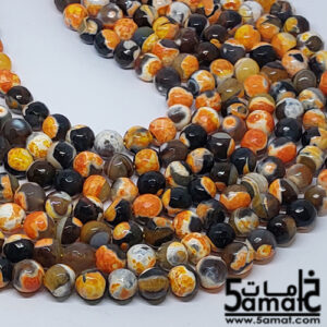 فرع عقيق  فاسيت faceted مقاس 10-  من 36 ل 38 حبه