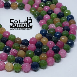 فرع عقيق  فاسيت faceted مقاس 10-  من 36 ل 38 حبه