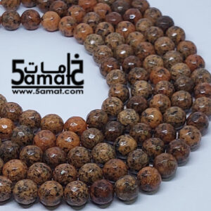فرع عقيق  فاسيت faceted مقاس 10-  من 36 ل 38 حبه