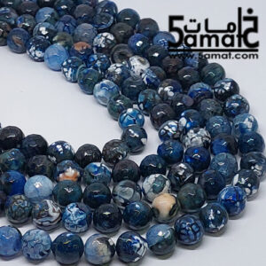 فرع عقيق  فاسيت faceted مقاس 10-  من 36 ل 38 حبه