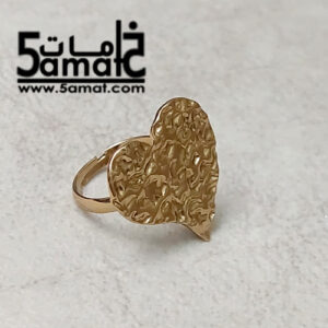 خاتم ذهبي موديل كبير ستانلس مقاوم للصدأ- فري سايز