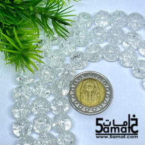 فرع  دبل فتافيت  السكر زجاج مقاس 10 مم –  الفرع  من 84ل86 حبه – لون أبيض